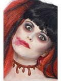 Slashed Up Blood Drip Choker Red