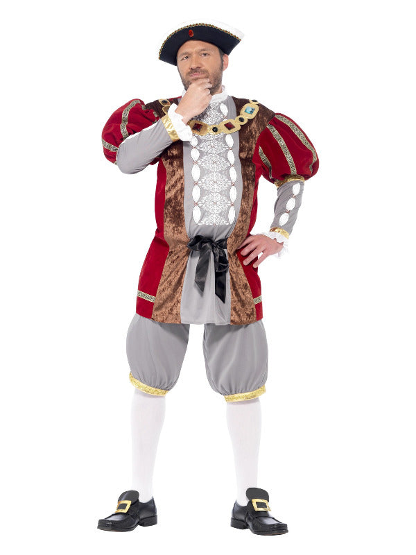 Henry VIII Deluxe Costume Red With Jacket & Trousers