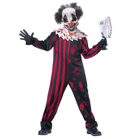 Killer Klown Boys Costume Child Costume Black/Red