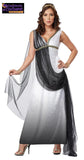 Deluxe Roman EmpressFemale Costume Black/White