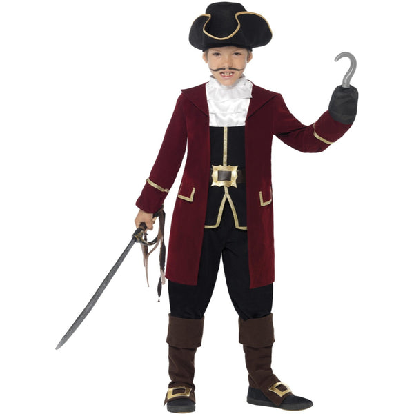 Deluxe Pirate Captain Boy Costume