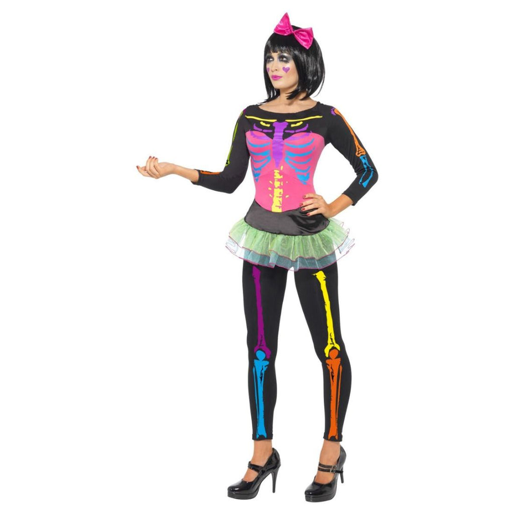 Legend Of Evil Neon Skelton Female Costume