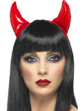 PVC Devil Horns Red On Headband
