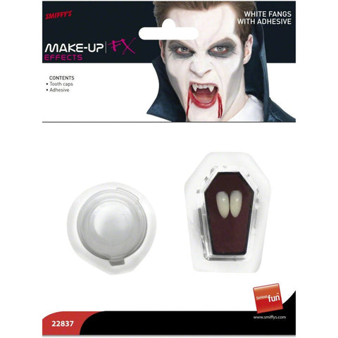 Vampire Fangs White With Adhesive