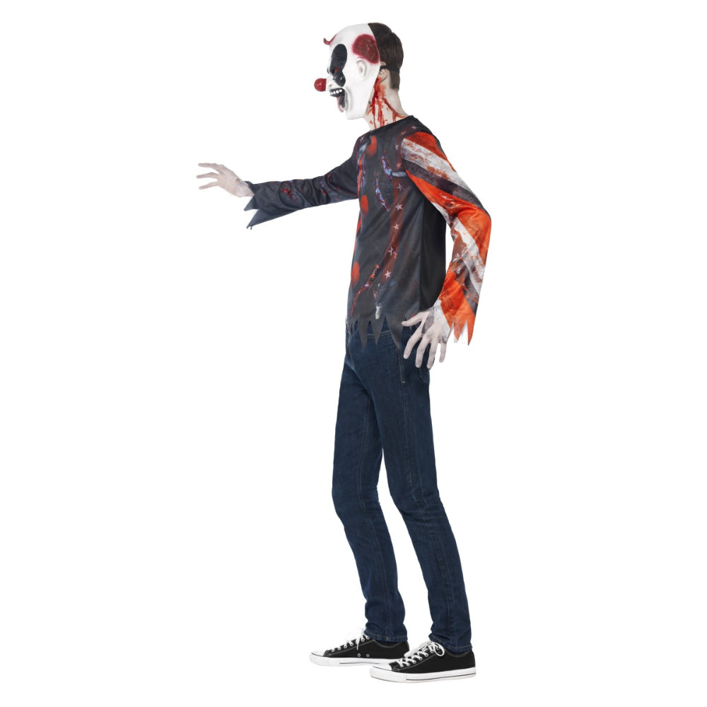 Sinister Creepy Clown Kit Teen Boy Costume