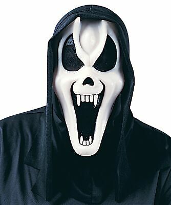 Ghost Mask Face With Shroud Assorted
