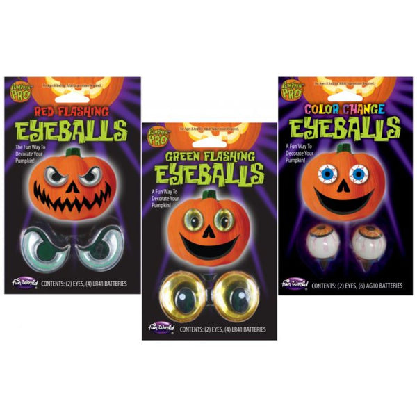 Flashing Pumpkin Eyeballs Assortment