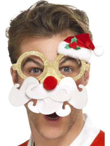  Santa Comedy Glasses With Beard