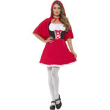  Red Riding Hood Costume With Short Dress & Cape 