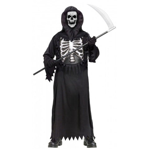Glow Chest Reaper Boys Costume 12-14