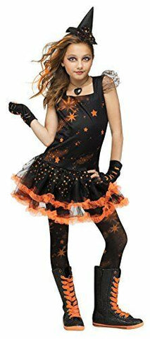 Sparkle Star Witch Girls Costume 12-14