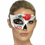 Day Of The Dead Half Eye Mask With Tag Card