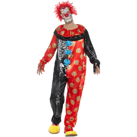 Deluxe Day Of The Dead Clown Boy Costume