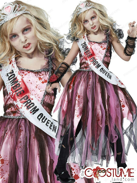 Zombie Prom Queen Girls Costume