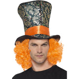Top Hat Multi Coloured With Attached Hair