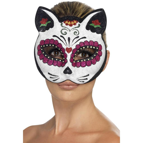 Sugar Skull Cat Eye Mask Women Accessories