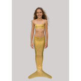 Glitter Gold Mermaid Girl Costume