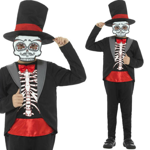 Day Of The Dead Boys Costume Black