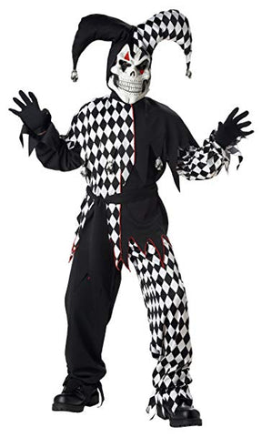 Evil Jester Boys Costume