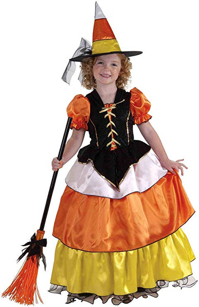 Candy Corn Witch Girls Costume - Age 12-14