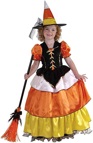 Candy Corn Witch Girls Costume - Age 12-14