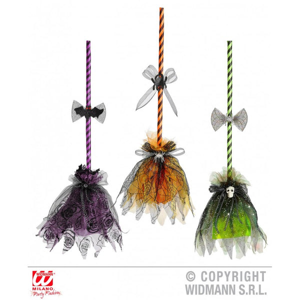 Sound Sensor Apcsivated Animated Witch Broom With Spinning 