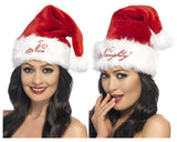 Naughty Or Nice Santa Hat Red & White Reversible