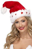  Light Up Santa Hat Red Deluxe