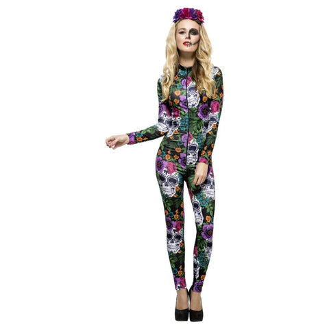 Fever Day Of The Dead Multi Color Female Costume