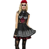 Fever Day Of The Dead Black Female Costume