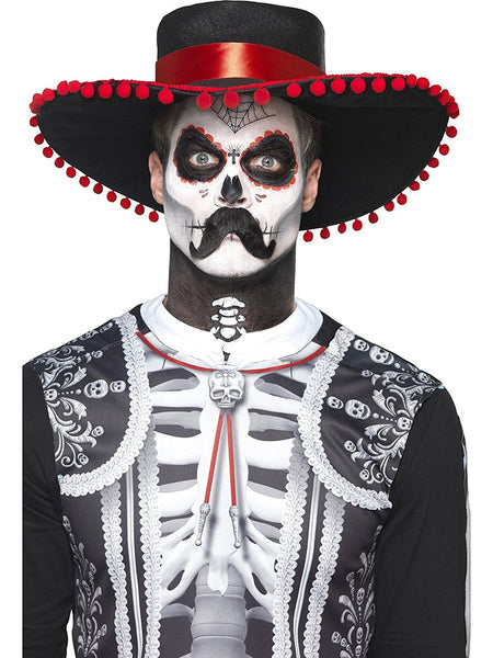Day Of The Dead Señor Bones Make-Up Kit Aqua Black & White