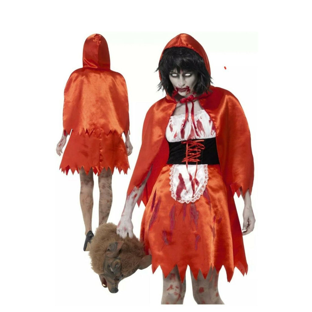 Zombie Little Miss Hood Costume Red