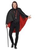 Vampire Kit Black With Reversible Cape, Costume Accessories