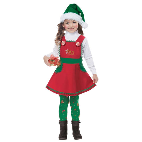 Elf In Charge Child Girl Costume