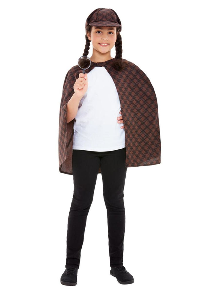 Detective Kit Brown with Cape Hat & Magnifying Glass ML