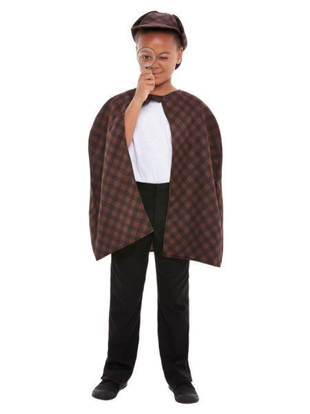 Detective Kit Brown with Cape Hat & Magnifying Glass ML