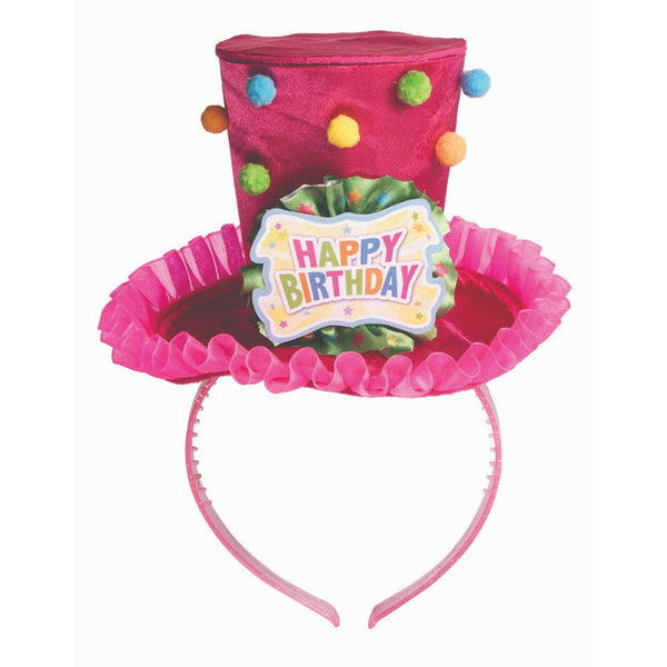Happy Birthday top Hat Headband