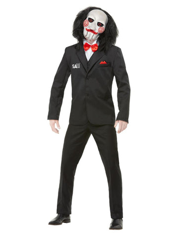 SAW Billy Costume Black with Mask Jacket Mock Waistcoat & Shirt