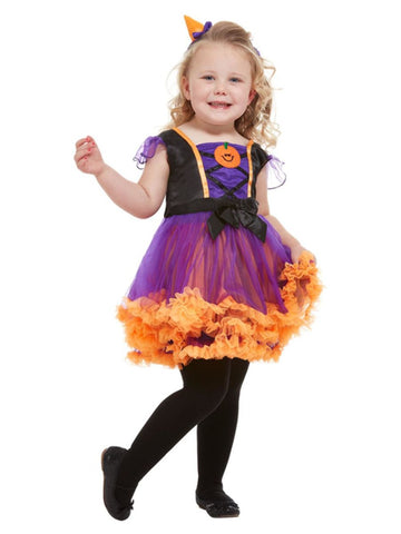 Toddler Pumpkin Witch Girls Costume Toddler