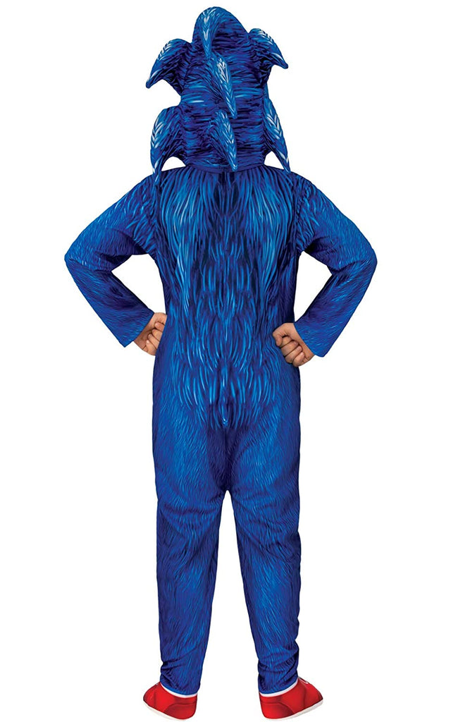 Deluxe Sonic Jumpsuit Wth Attached Shoe Covers And Headpiece