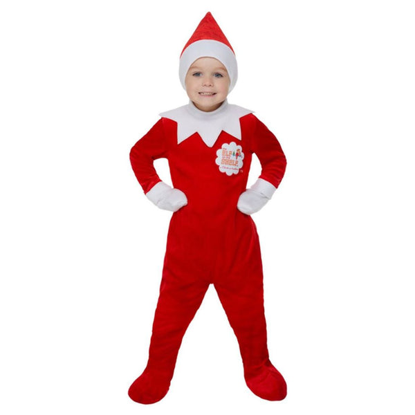Elf on the Shelf Boy Elf Costume Red With Hat & Gloves