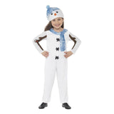 Snowman Toddler Costume White with Jumpsuit & Hat