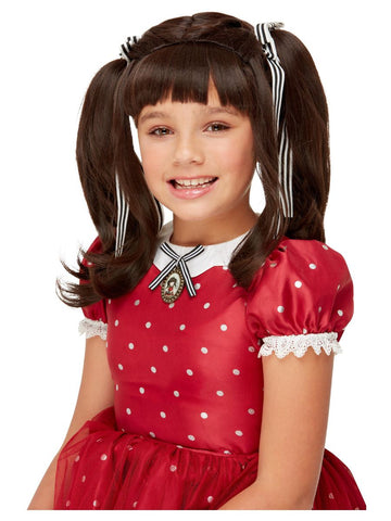 Santoro Ruby Wig Dark Brown Ribbons