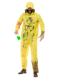 Biohazard Suit Yellow with Hooded Jumpsuit & Mask