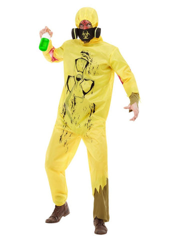 Biohazard Suit Yellow with Hooded Jumpsuit & Mask