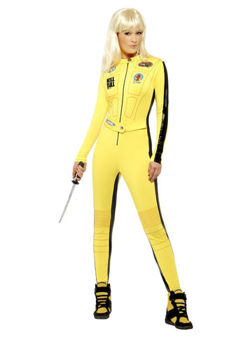 Kill Bill The Bride Costume Yellow w/ Jumpsuit & Sword