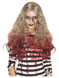 Deluxe Zombie Blood Drip Wig Blonde & Red 
Long & Wavy