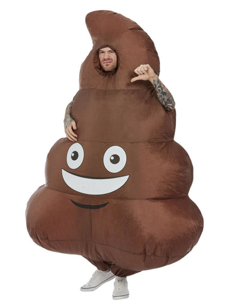 Inflatable Poop Costume Brown All In One