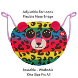 TY Kids Face Mask Leopard Dotty Multicolor