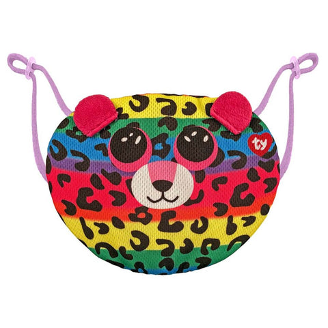 TY Kids Face Mask Leopard Dotty Multicolor